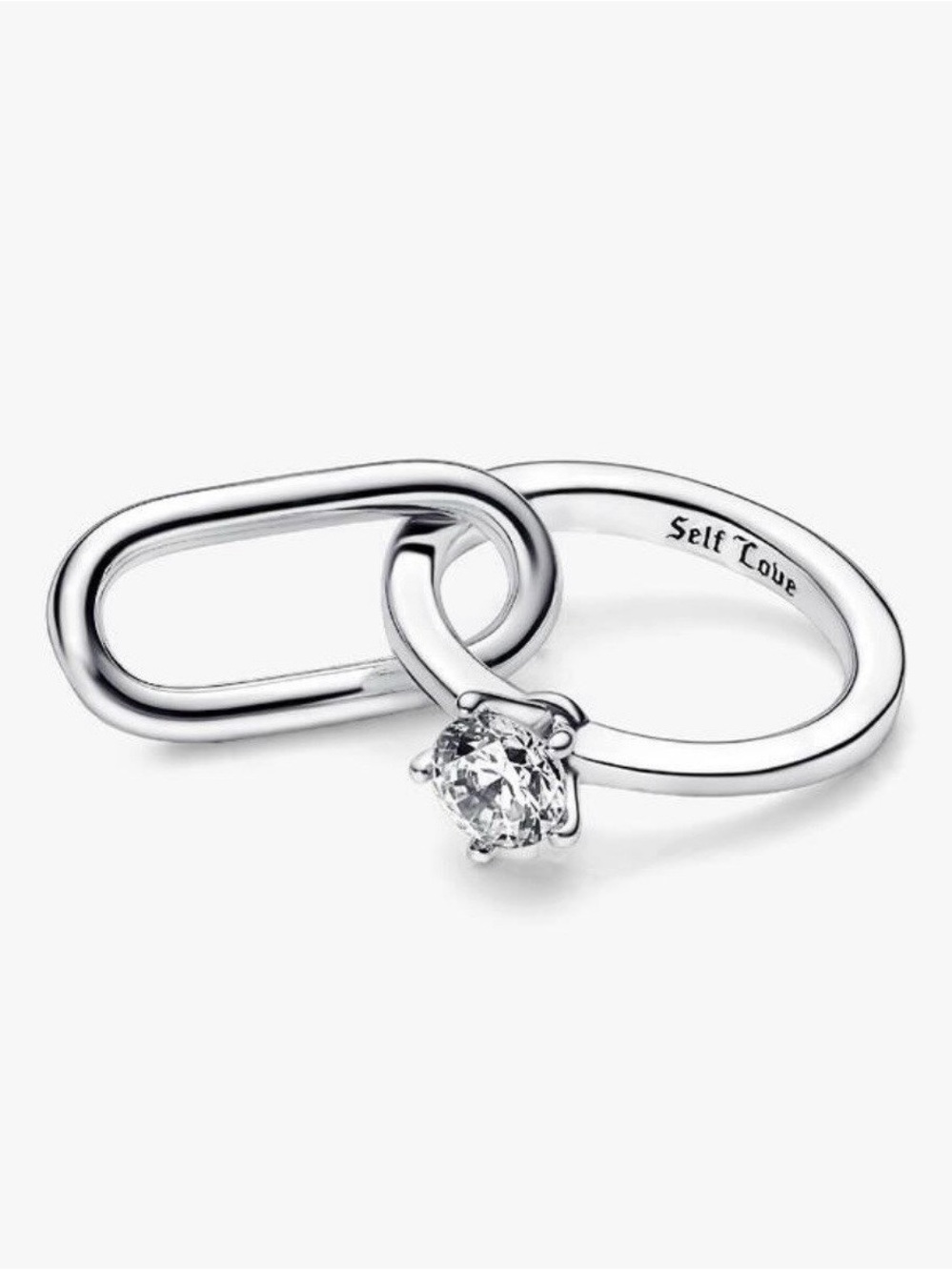 Pandora 925 Sterling Charm Connector ‘Marry Me’ Double Styling Link #792525C01 - Picture 10 of 13